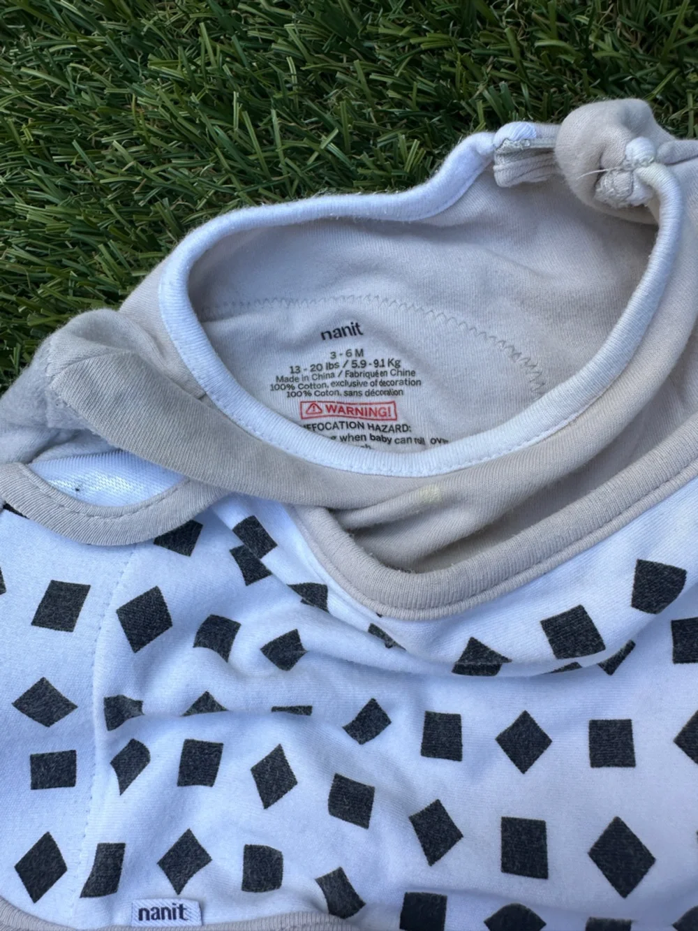 Nanit Breathing Wear Swaddle 3-6 months in “Grey”